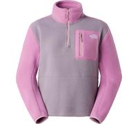 The North Face - Polaire de randonnée zippée - W Yumiori 1/4 Zip Transcendent Grey pour Femme - Taille S - Gris Gris S