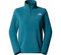 The North Face - Polaire demi-zippée - W Glacier Fleece 1/4 Zip Jacket Space pour Femme - Taille 115-119 - Bleu Bleu 115-119