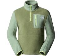 The North Face - Polaire demi-zippée - W Yumiori 1/4 Zip Bark Mist Slate Moss Astro Lime pour Femme - Taille XS - Vert Vert XS