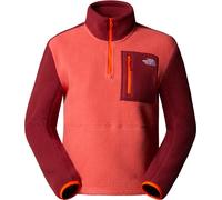 The North Face - Polaire demi-zippée - W Yumiori 1/4 Zip Mars Dust Sumac Solar Flare pour Femme - Taille 115-119 - Rouge Rouge 115-119