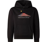 The North Face - Polaire douce et confortable à capuche - B Mountain Night Relaxed Hoodie TNF Black en Coton - Taille Enfant 130-141 - Noir Noir 130-141