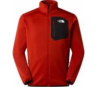 The North Face - Polaire zippée et résistante - M Crest Full Zip Jacket Iron Clay TNF Black pour Homme - Taille L - Rouge Rouge L