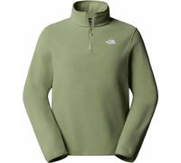 The North Face - Polaire zippée - M Glacier Fleece 1/4 Zip Jacket Bark Mist pour Homme - Taille 161-173 - Vert Vert 161-173