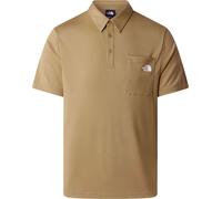 The North Face - Polo de randonnée léger et résistant avec col boutonné - M New Tanken Polo Cedar pour Homme - Taille S - Marron Marron S