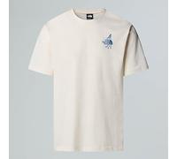 The North Face T-shirt Décontracté Powder Days Graphic Unisexe White Dune Taille XL male