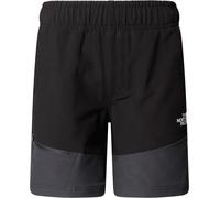 The North Face - Short de randonnée robuste et léger - Teen Hike Short TNF Black Asphalt Grey - Taille Enfant 130-141 - Noir Noir 130-141