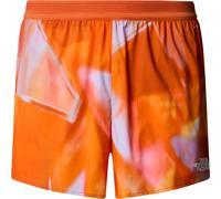 The North Face - Short de trail respirant - M Sunriser Short 5" Digital Orange Prisms pour Homme - Taille XL Orange XL