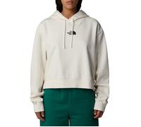 The North Face - Sweat à capuche - W Essential Crop Hoodie White Dune pour Femme en Coton - Taille L - Beige Beige L