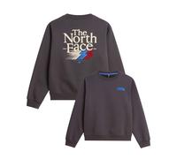 The North Face - Sweat confortable - M Retro Trail Relaxed Crew Graphic Anthracite Grey en Coton - Taille S - Gris Gris S