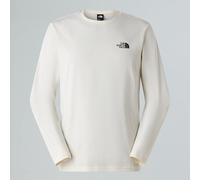 The North Face T-shirt À Manches Longues New Peak Pour Homme White Dune-tnf Black Taille S male