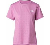 The North Face - T-shirt de randonnée technique à manches courtes - W Flex Geo Embossed Short Sleeve Reg Tee Hushed Lavender pour Femme - Taille M - Violet M