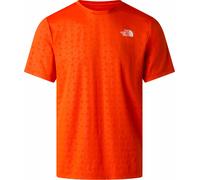 The North Face - T-shirt de randonnée technique et léger - M 24/7 Pentadome Embossed Reg SS Tee Lava Red pour Homme - Taille M - Rouge Rouge M