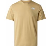 The North Face - T-shirt de running léger et à séchage rapide - M 24/7 S/S Tee Reg Khaki Stone pour Homme - Taille L - Beige Beige L