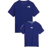 The North Face - T-shirt de trail/running - W Summit High Trail SS Graphic Bold Blue pour Femme - Taille XS - Bleu Bleu XS