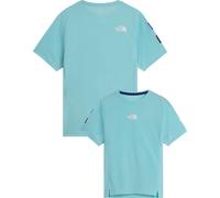 The North Face - T-shirt de trail/running - W Summit High Trail SS Graphic Canal Blue pour Femme - Taille XS - Bleu Bleu XS