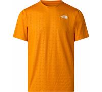 The North Face - T-shirt de trail technique et léger - M 24/7 Pentadome Embossed Reg SS Tee Dust Orange pour Homme - Taille M Orange M