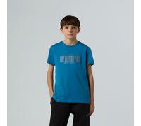 The North Face T-shirt Décontracté À Logos Réfléchissants Pour Garçon Dusk Blue Taille M male