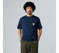 The North Face T-shirt Décontracté À Poche Mountain Logo Pour Homme Summit Navy Taille L male