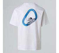 The North Face T-shirt Décontracté Explore Carabiner Unisexe Tnf White Taille XL male
