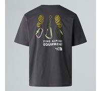 The North Face T-shirt Décontracté Explore Gear Unisexe Anthracite Grey Taille XXS male