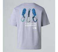 The North Face T-shirt Décontracté Explore Gear Unisexe Blue Flax Taille XXS male