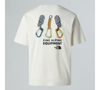 The North Face T-shirt Décontracté Explore Gear Unisexe White Dune Taille XS male
