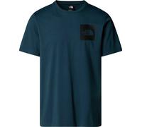 The North Face - T-shirt en coton - M SS Fine Tee Deep Cypress pour Homme en Coton - Taille 152-160 - Bleu Bleu 152-160