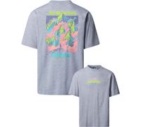 The North Face - T-shirt en coton - U Expedition Celebration Oversized S/S T TNF Light Grey Heather pour Homme en Coton - Taille XS - Gris Gris XS