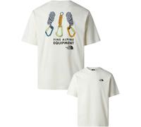 The North Face Unisexe Explore Gear Relaxed T-Shirt White Dune L