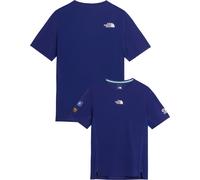 The North Face - T-shirt léger et respirant - M Summit High Trail SS Graphic Bold Blue pour Homme - Taille XL - Bleu Bleu XL