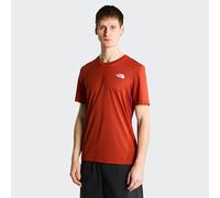 The North Face - T-shirt de randonnée respirant et léger - M Lightbright S/S Tee Iron Clay pour Homme - Taille L - Rouge Rouge L