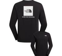 The North Face - T-shirt manches longues en coton - M Evolution Box Nse Regular Long Sleeve TNF Black TNF White pour Homme en Coton - Taille L - Noir Noir L