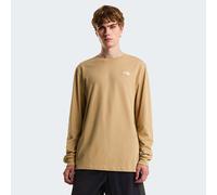 The North Face Evolution Simple Dome Regular Regular Long Sleeve T-shirt Beige,Marron L Homme