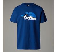T shirt manches courtes homme the north face mountain line bleu