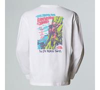The North Face T-shirt Oversize Manches Longues Expedition Celebration Unisexe Tnf White Taille L male