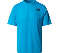 The North Face - T-shirt respirant - M Foundation Mountains Faces Tee Meridian Blue pour Homme - Taille L - Bleu Bleu L