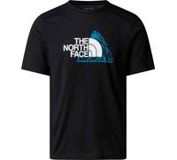 The North Face - T-shirt respirant - M Mountain Foundation SS Tee Graphic TNF Black pour Homme - Taille L - Noir Noir L