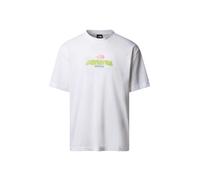 THE NORTH FACE T-Shirt 'U Expedition Celebration' bleu ciel / pomme / saumon / blanc, Taille S