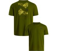The North Face - T-shirt urbain doux et à séchage rapide - M Foundation Mount SS Tee Woodland Green pour Homme - Taille M - Vert Vert M