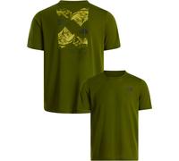 The North Face - T-shirt urbain doux et à séchage rapide - M Foundation Mount SS Tee Woodland Green pour Homme - Taille S - Vert Vert S