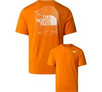 The North Face - T-shirt urbain léger à manches courtes - M Bitmap Logo Short Sleeves Tee-Graphic Dust Orange pour Homme - Taille S Orange S