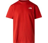 The North Face - T-shirt urbain manches courtes en coton mélangé - M Vertical Regular Short Sleeve Tee Iron Clay pour Homme en Coton - Taille XL - Rouge XL