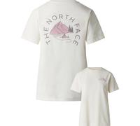 The North Face - T-shirt urbain manches courtes en coton mélangé - W Monte Regular Short Sleeve Tee-Graphic White Dune pour Femme en Coton - Taille M Blanc M