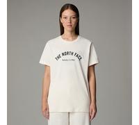 The North Face T-shirt Varsity Graphic Pour Femme White Dune Taille S female
