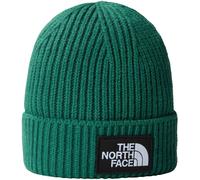 The North Face The North Face Green Logo Box Cuffed Beanie