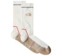 The North Face - Trail Run Merino Crew Sock - Chaussettes multifonctions - Unisex L | EU 44-46 - white dune / khaki stone