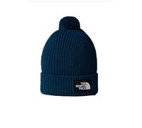 The North Face Unisex Logo Box Pom Bonnet Midnight Petrol One Size
