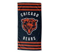 The Northwest Company NFL Chicago Bears Serviette de Plage Motif Rayures Multicolore Taille Unique 76,2 x 152,4 cm