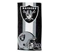 The Northwest Company NFL Las Vegas Raiders Zone Read Serviette de Plage 76,2 x 152,4 cm