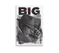 The Notorious B.I.G. Affiche d'art du musicien rap Hip-Hop Figurines de cinéma et de télévision Pop Music Poster Décoration sur toile Impression Signature Photo Salon Décoration d'intérieur 30,5 x